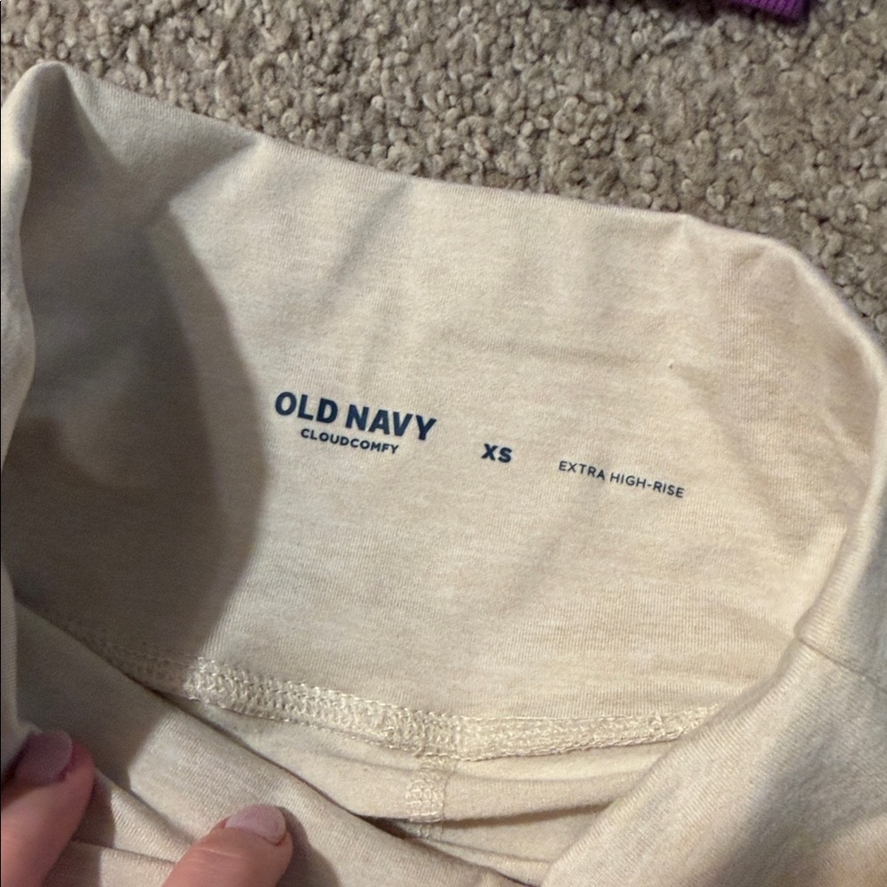 Old Navy CloudComfy Extra High-Rise Pants in Cream